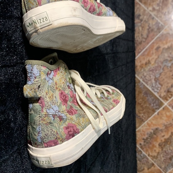 ADIDAS ORIGINALS  Nizza Hi Rf Canvas High Top Sneakers Size 10 - Picture 7 of 11